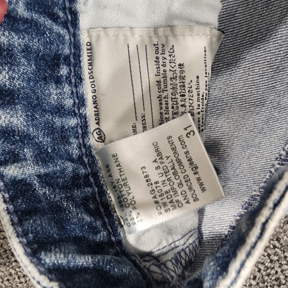 AG Adriano Goldschmied Faded Blue Cropped Jeans - Picture 6 of 12